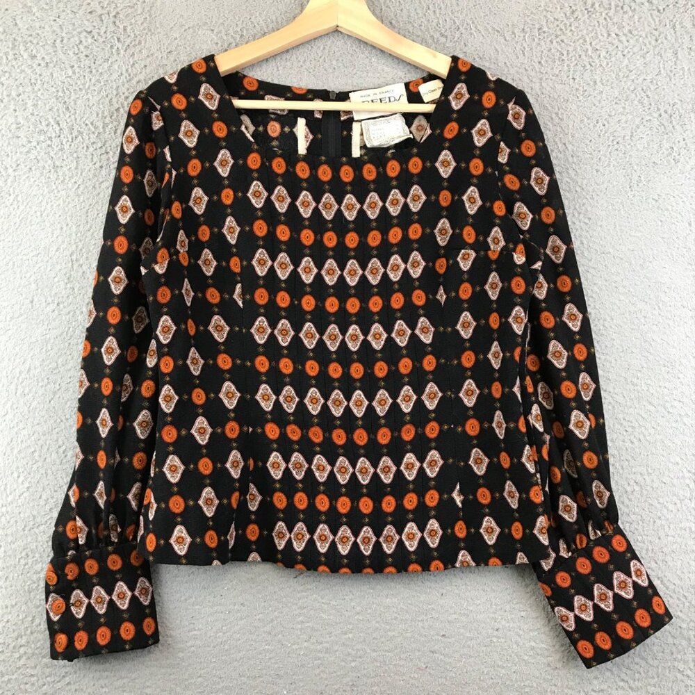 Vintage 90' CREED FRANCE PARIS  Blouse Shirt size S